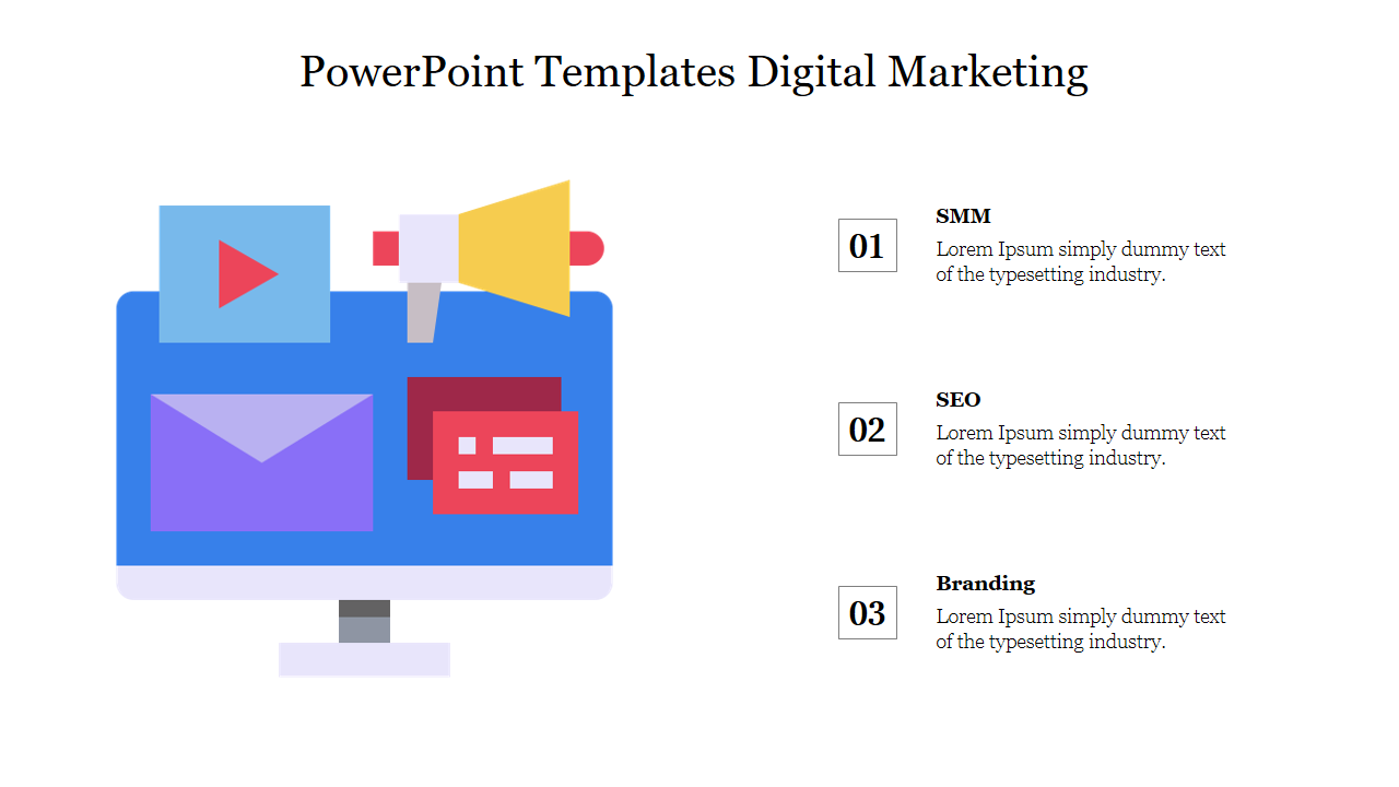 Free - Innovative PowerPoint Templates Digital Marketing Slide